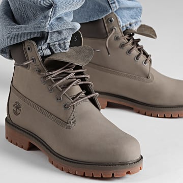 Timberland - Stivali Timberland Heritage 6 In Lace Waterproof A41MW Olive Nubuck