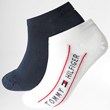 Tommy Hilfiger - Lot De 2 Paires De Chaussettes 2933 Blanc Bleu Marine