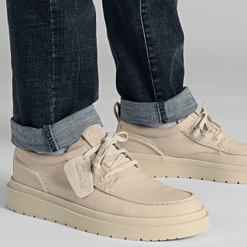 Clarks - Polden Moc Off Scarpe di tela bianche