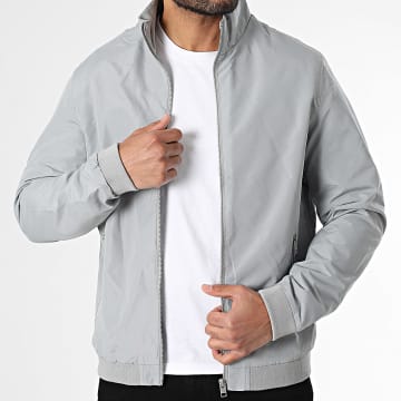 Jack And Jones - Veste Zippée Rush Harrington Gris