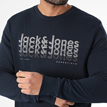 Jack And Jones - Sweat Crewneck Tex Bleu Marine