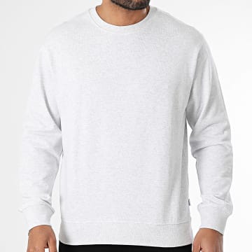 Jack And Jones - Sweat Crewneck Charge Blanc Chiné