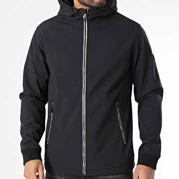 JJREBEL - Wood Kapuzenjacke mit Reißverschluss Schwarz