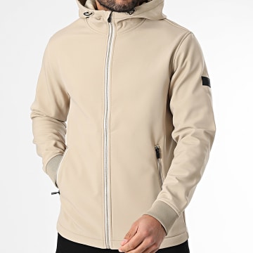 JJREBEL - Chaqueta con capucha y cremallera Wood Beige