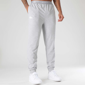 Lacoste - Pantalon Jogging Logo Crocodile Gris Chiné