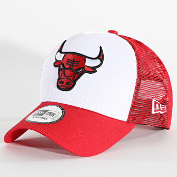 New Era - Chicago Bulls Color Block Trucker Cap 60348855 Rojo Blanco