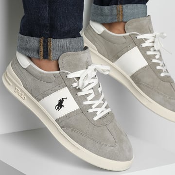Polo Ralph Lauren - Baskets Heritage Aera Grey White