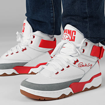 Ewing Athletics - Ewing 33 Hi 1BM02597 White Fiery Red Highrise Gum Sneakers