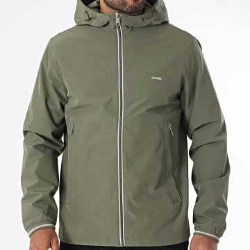 Jack And Jones - Veste Zippée Capuche Blubrad Vert Kaki