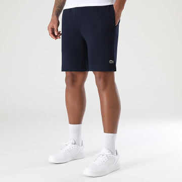 Lacoste - Short Jogging Logo Brodé Crocodile Bleu Marine
