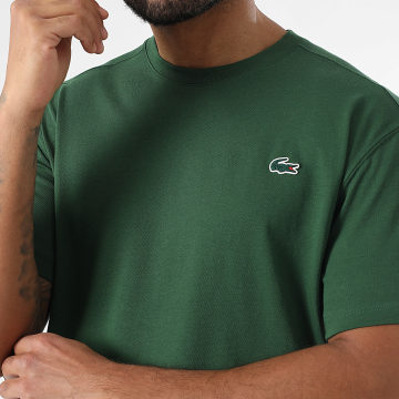 Lacoste - Camiseta Logo Cocodrilo Classic Fit Verde Botella