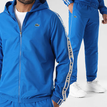 Lacoste - Ensemble De Survetement Logo Crocodile Bleu Roi