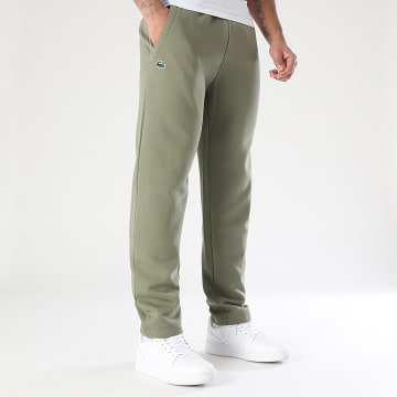 Lacoste - Pantalón de chándal con logotipo de cocodrilo verde caqui