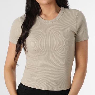 Only - Tee Shirt Femme Val Beige