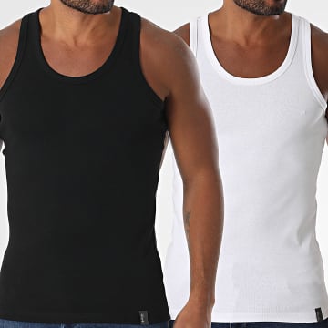 Schott NYC - Lote De 2 Camisetas De Tirantes Deb Blanco Negro