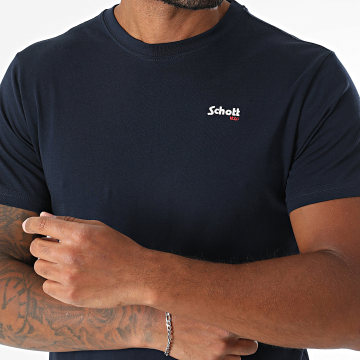 Schott NYC - Camiseta casual azul marino