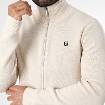 Teddy Smith - Etorre 10915528D Beige Zip Sweat Top