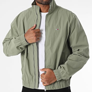 Tommy Jeans - Veste Zippée Essential 0655 Vert Kaki
