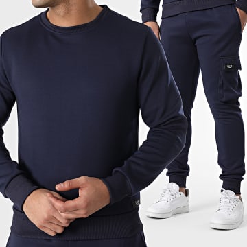 Zelys Paris - Ensemble De Survetement Bleu Marine
