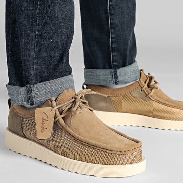 Clarks - Scarpe Wallabee FTR2 Lo Dark Sand