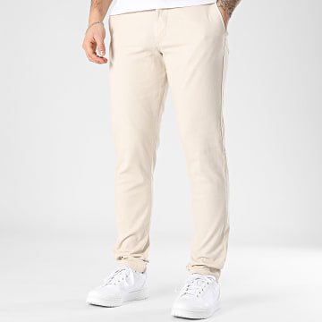 JJREBEL - Michael Beige - Pantaloni chino slim