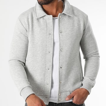 LBO - Veste Molleton 3762 Gris Chiné