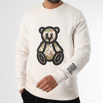Teddy Yacht Club - Art Series Travis Sudadera cuello redondo Caqui Beige