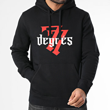 77 DEGRÉS - Logo Hoodie Negro