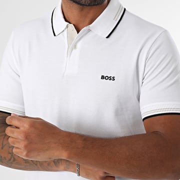 BOSS - Polo Manches Courtes Slim Paul 50506193 Blanc