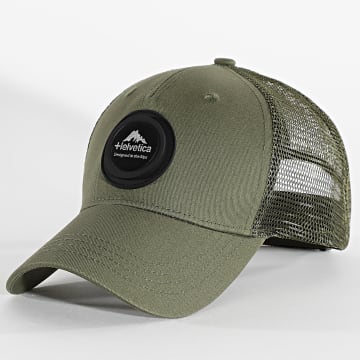 Helvetica - Borgia Cappello Trucker Verde Khaki