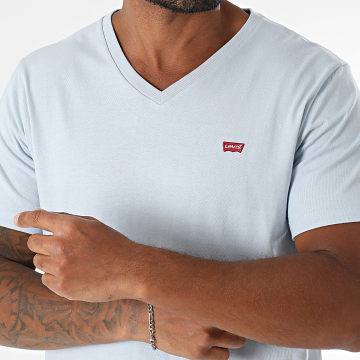 Levi's - Tee Shirt Col V 85641 Bleu Clair