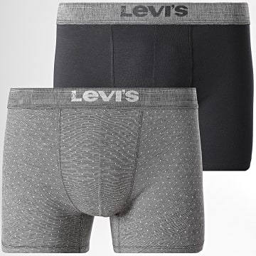 Levi's - Lot De 2 Boxers 701232214 Gris Anthracite Gris Chiné