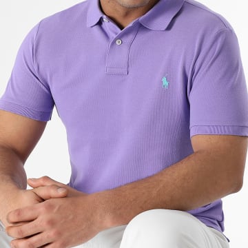 Polo Ralph Lauren - Polo Manches Courtes Slim Original Player Violet