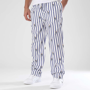 Polo Ralph Lauren - Pantalon Jogging Polo Bear Blanc Bleu Marine