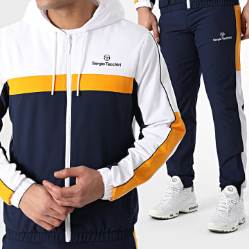 Sergio Tacchini - Chándal Alata 41054 41053 Azul Marino Naranja Blanco
