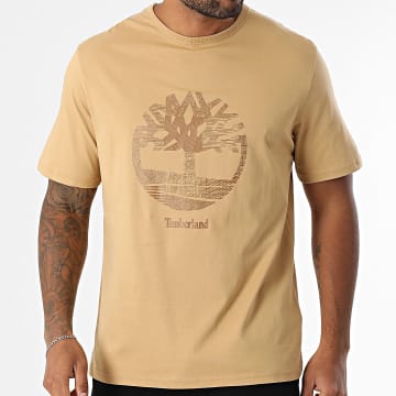 Timberland - Tee Shirt Texture A2GWZ Beige Foncé