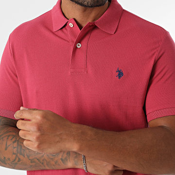 US Polo ASSN - Polo Manches Courtes US197001 Rose Fushia Foncé
