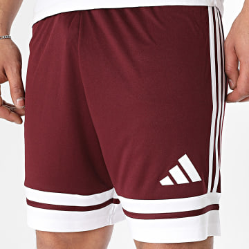 Adidas Sportswear - Short Jogging A Bandes Squa25 JC8677 Bordeaux