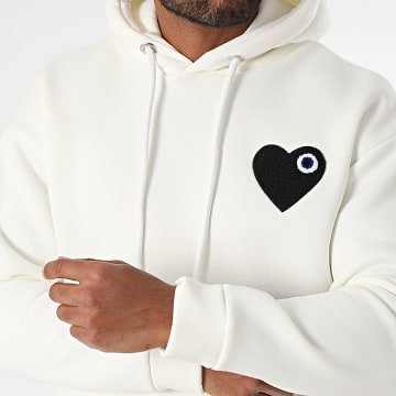 ADJ - Hart Chic Hoodie Wit Zwart
