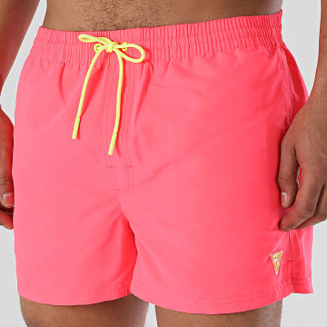 Guess - F4GT02-WG282 Pantaloncini da bagno rosa fluo