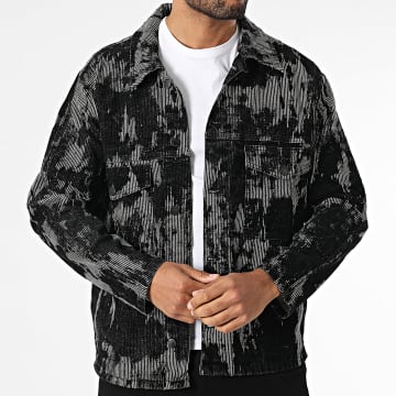 Ikao - Veste Jean A Rayures 997 Noir