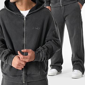Ikao - Ensemble De Survetement Gris Anthracite