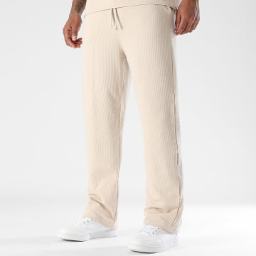 LBO - Pantalon Large Texturé 3767 Beige