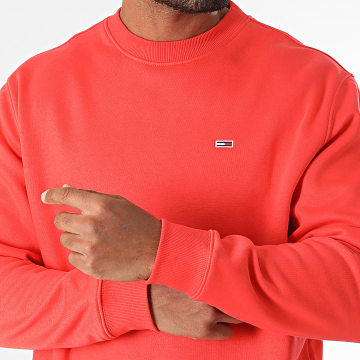 Tommy Jeans - Sweat Crewneck Flag 0741 Rouge