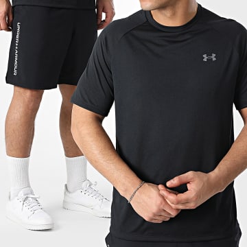 Under Armour - Ensemble Tee Shirt Et Short Jogging 1326413 1383356 Noir
