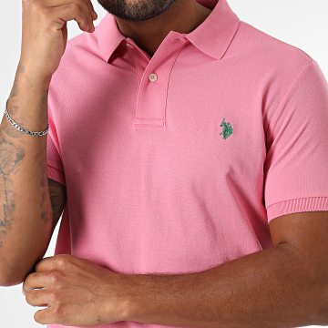 US Polo ASSN - Polo korte mouw US197001 Roze