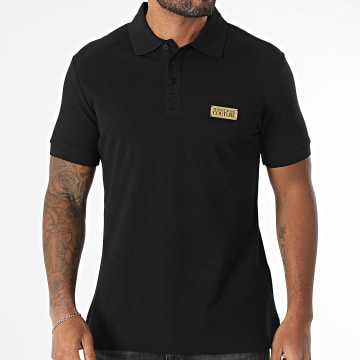Versace Jeans Couture - Polo a manica corta con abbottonatura 78GAGT08-CJ01T Oro nero