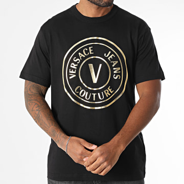 Versace Jeans Couture - Maglietta Vebleme 78GAHT01-CJ00T Oro nero