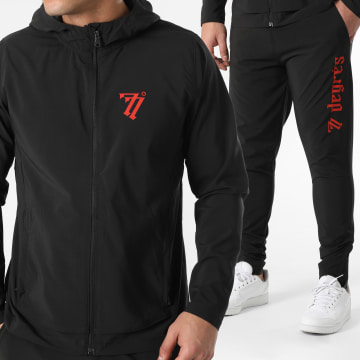 77 DEGRÉS - 77 Degree Chándal Negro Rojo