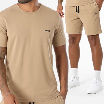 BOSS - Ensemble Tee Shirt Et Short Jogging Mix And Match 50515312 50515314 Camel